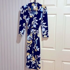 London Times floral midi dress